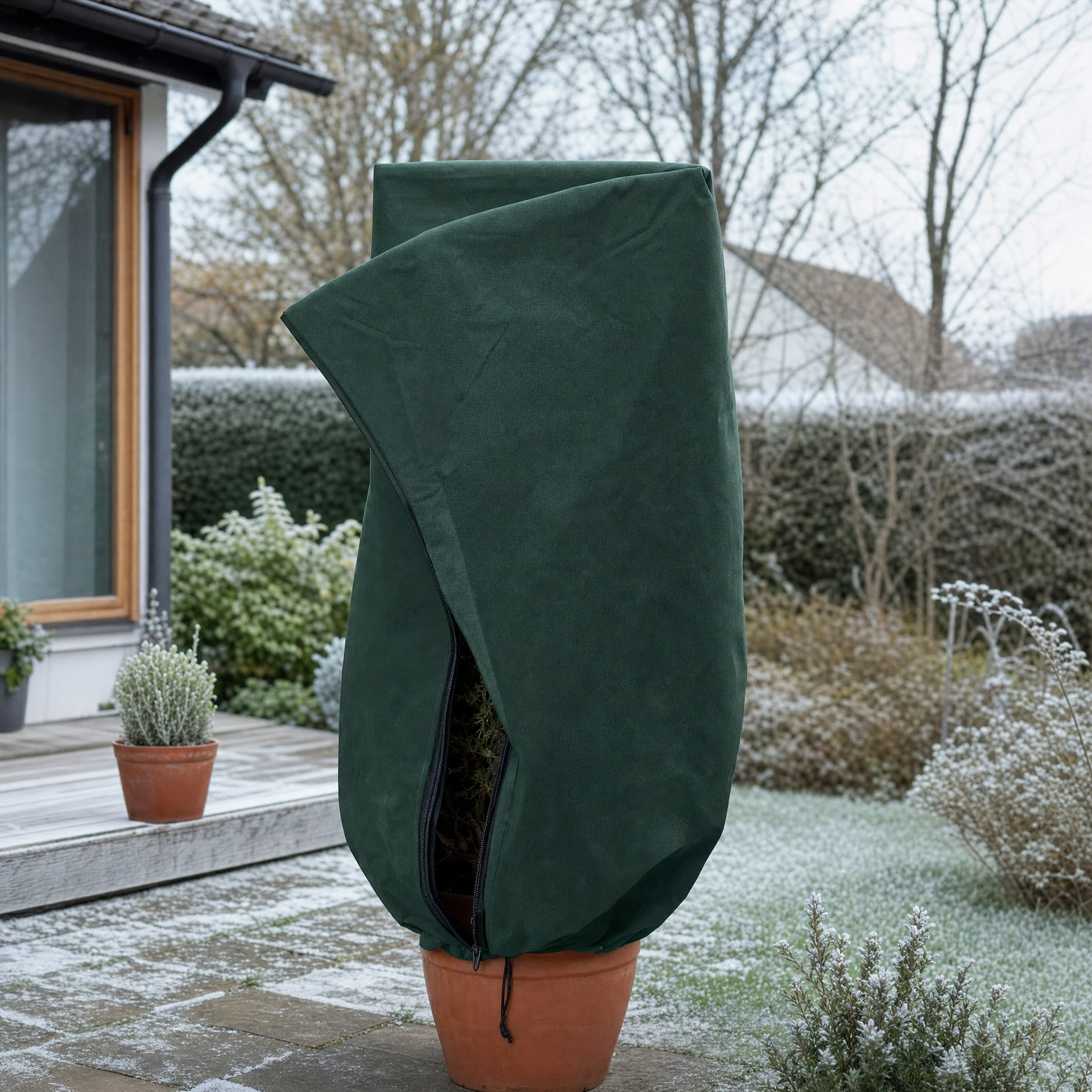 Parkside Vellón protección heladas 240 x 200 cm 90 g/m² cremallera y cordón con tope
