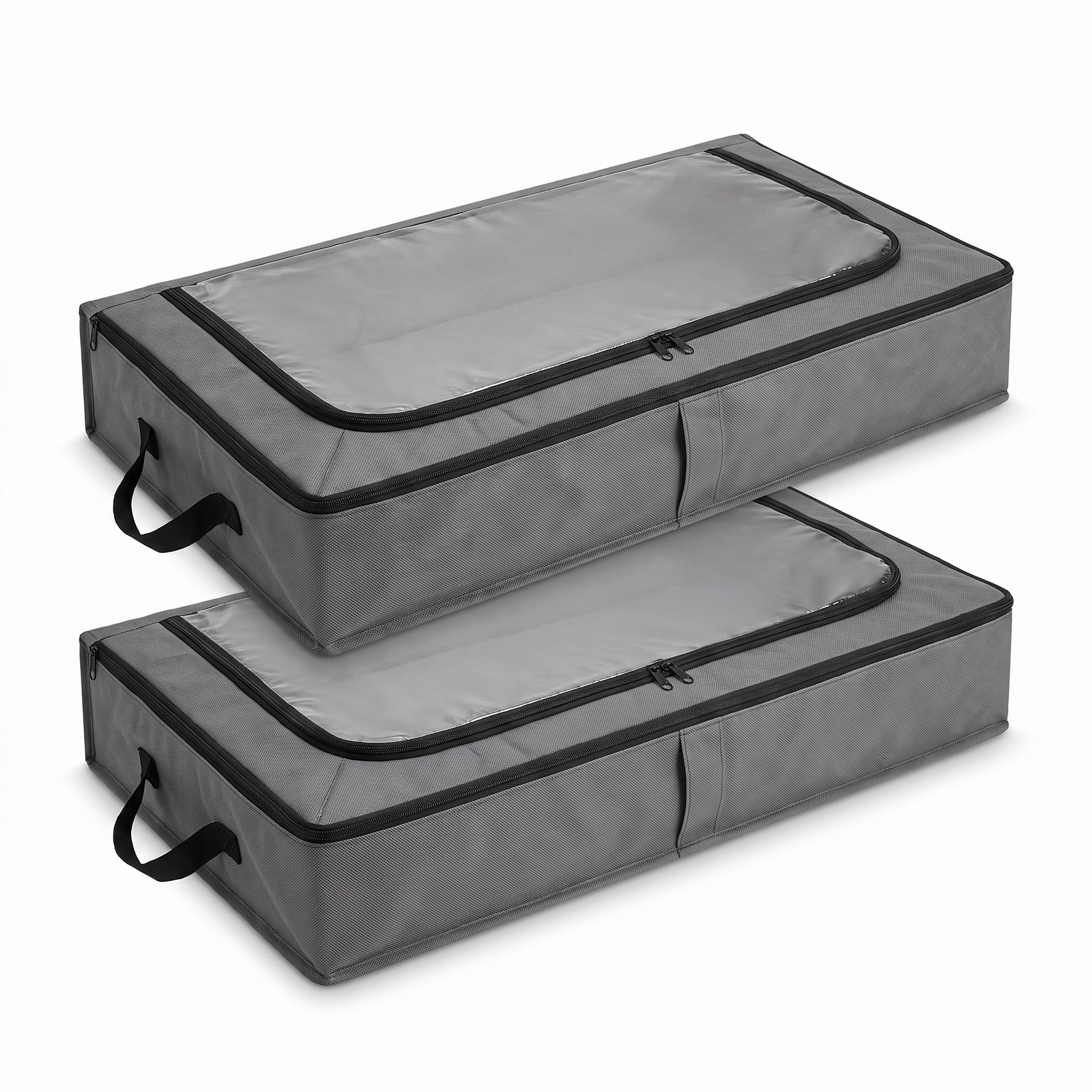 Pack de 2 Bolsas de Almacenamiento Bajo Cama 100 × 15 × 50 cm