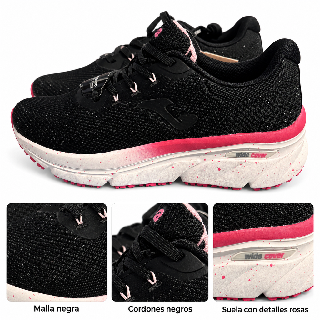 Malla, cordones y detalles rosas de las Joma Atreyu Lady 2501
