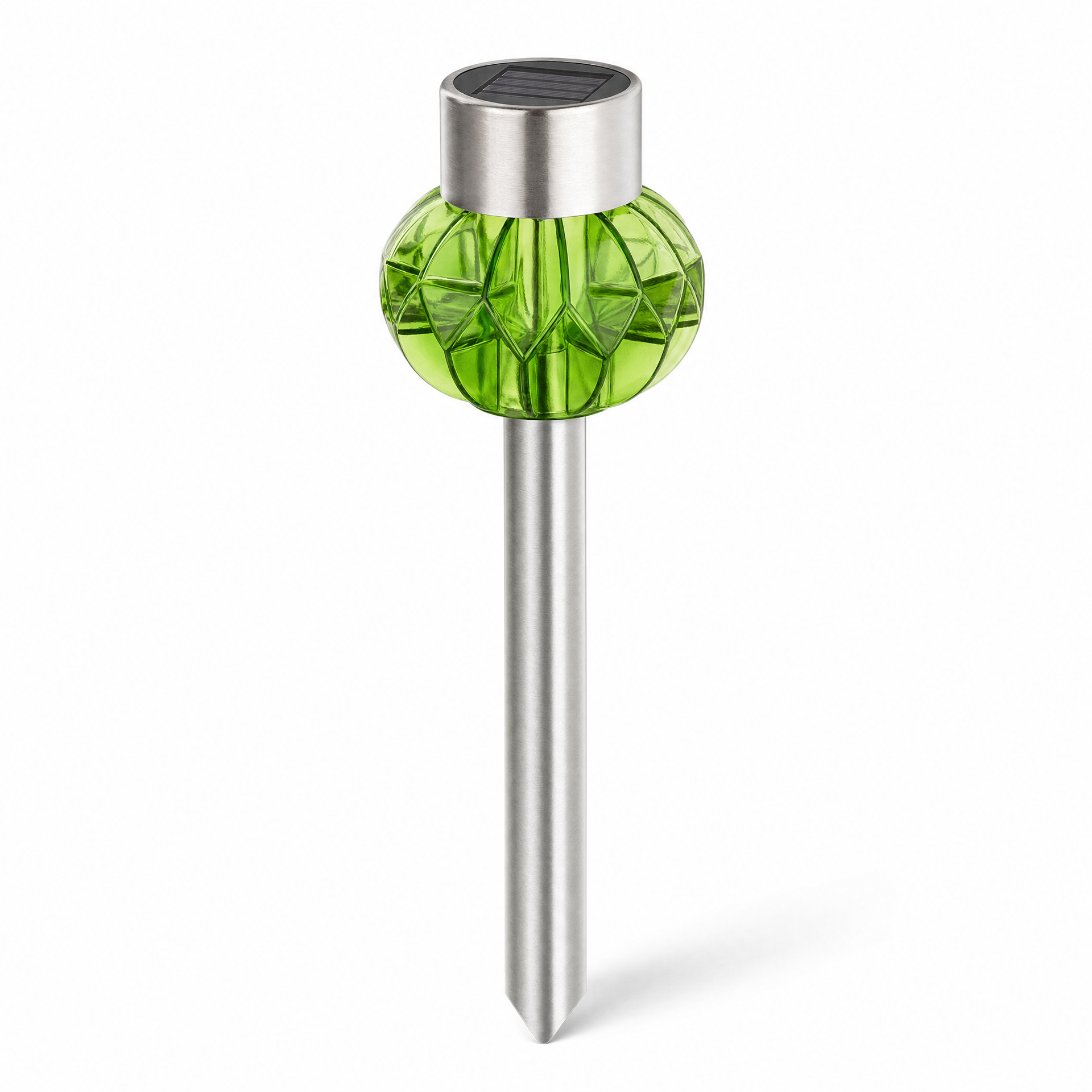 Melinera Lámpara Solar Decorativa de Cristal Verde 35 cm