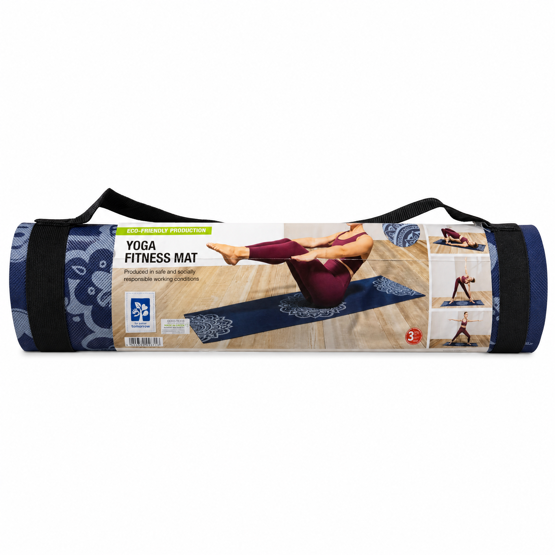 Esterilla de yoga y fitness ligera, cómoda y antideslizante