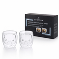 Set de 2 Vasos Térmicos de Vidrio Crofton con Motivo de Oso