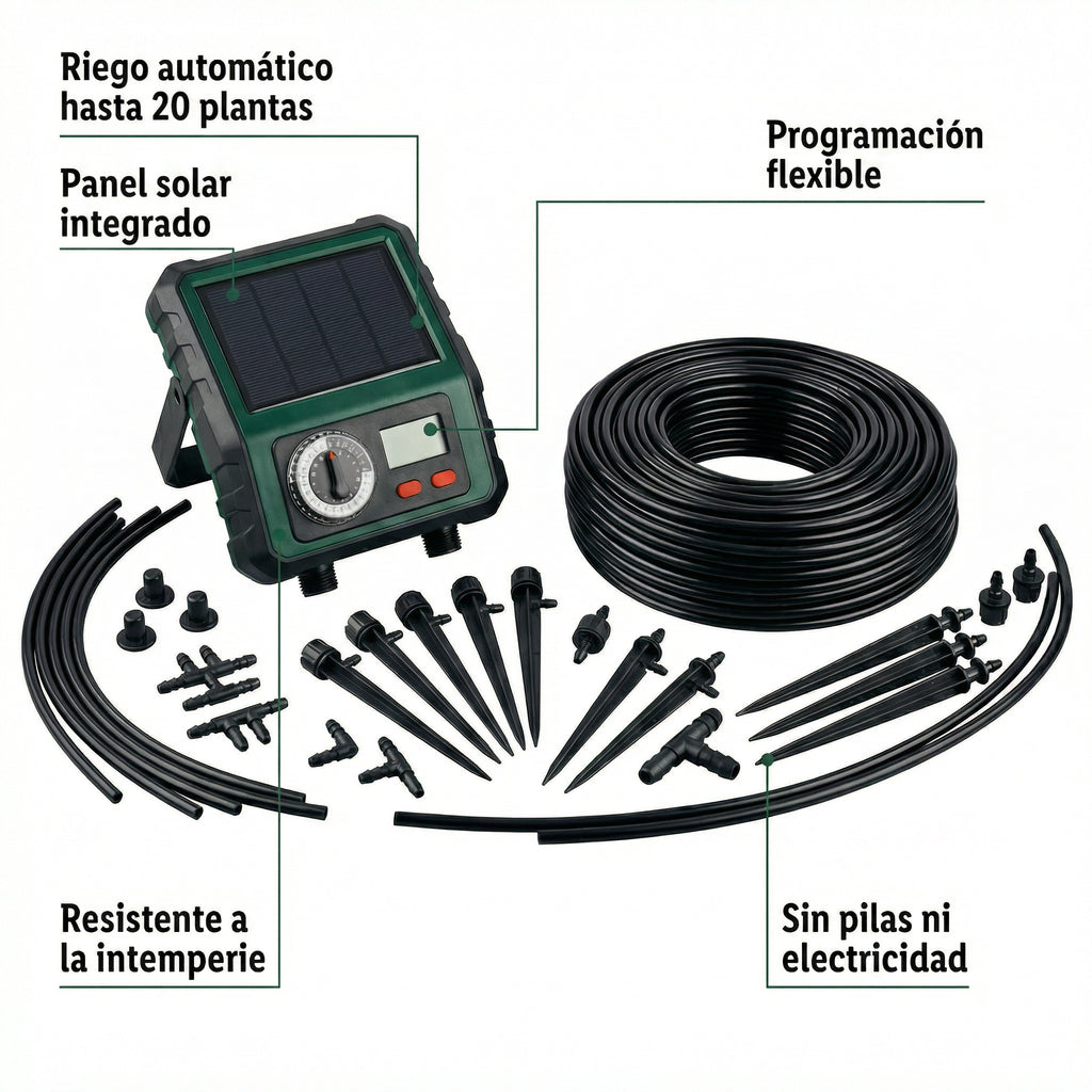 Set Riego Solar Parkside 20 Plantas