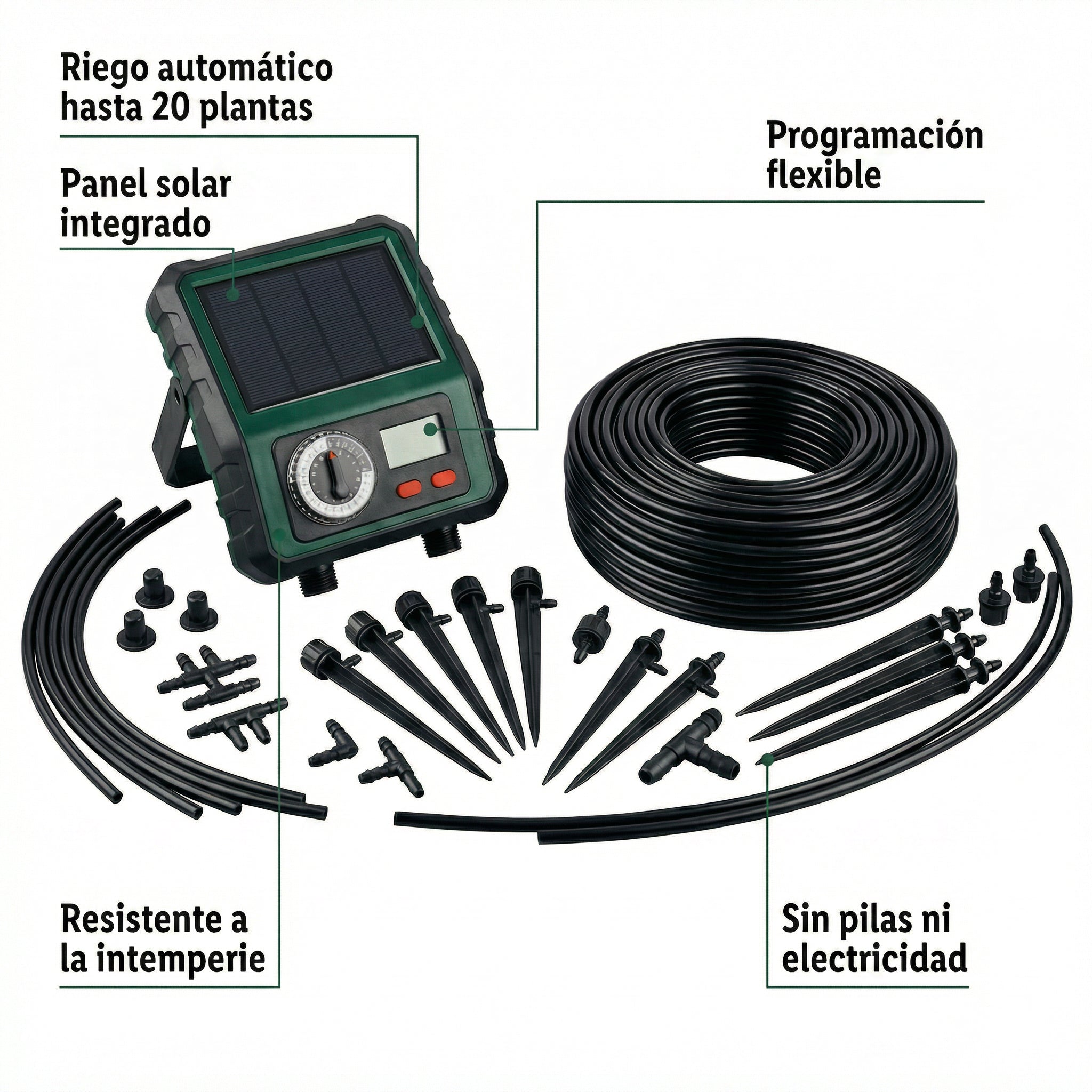 Set Riego Solar Parkside 20 Plantas