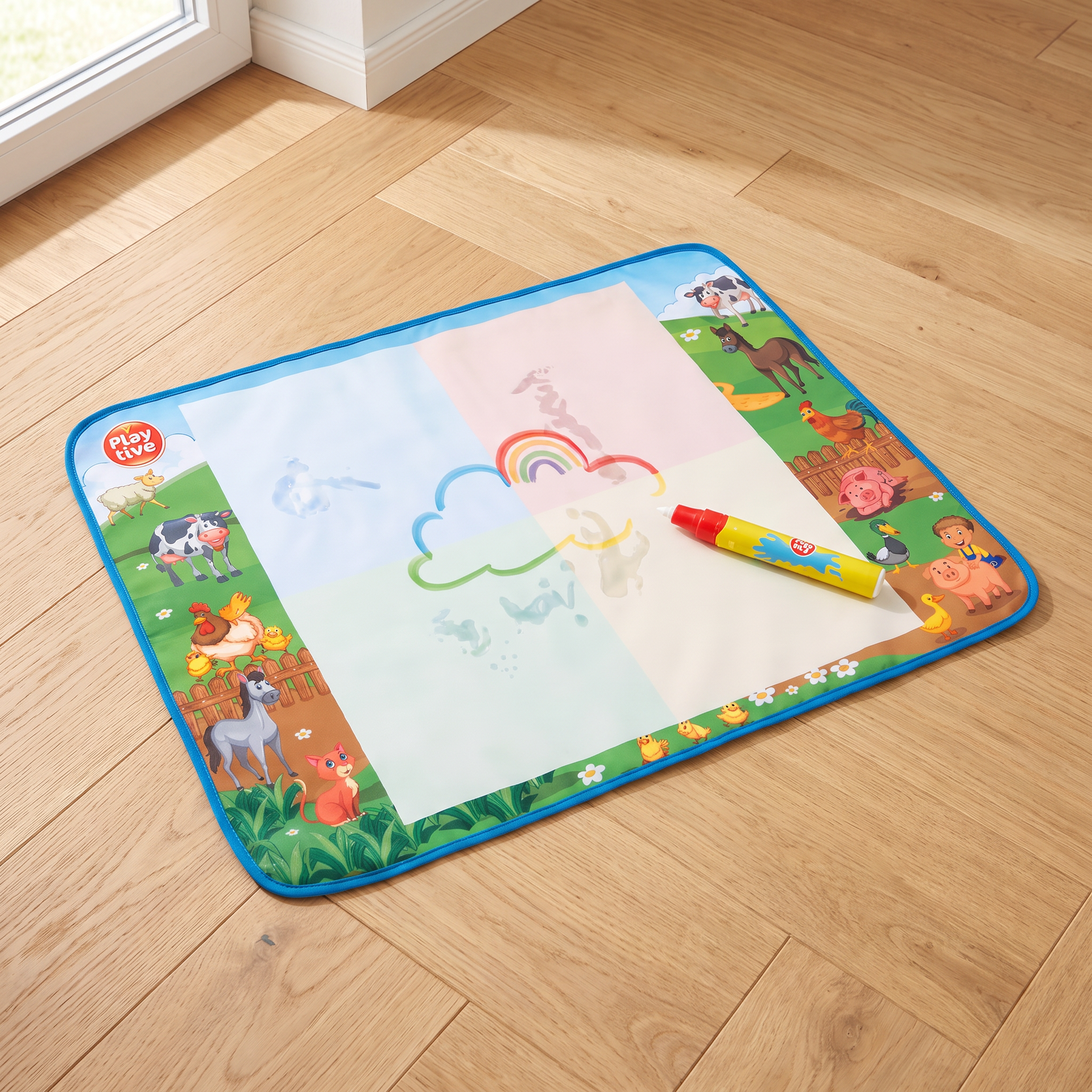 Playtive Alfombra para Colorear con Agua 80 × 60 cm