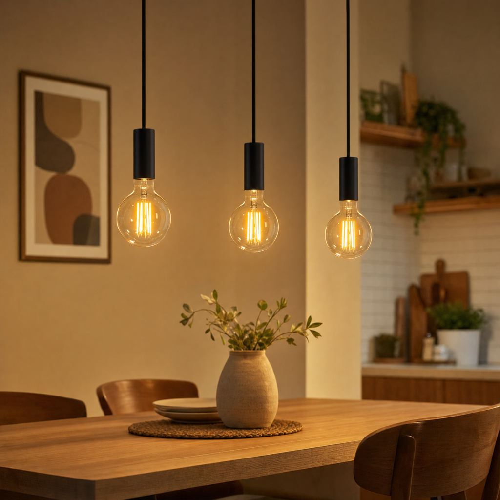 Philips Pack 3 Bombillas LED Filamento E27 7W (60W) Luz Cálida