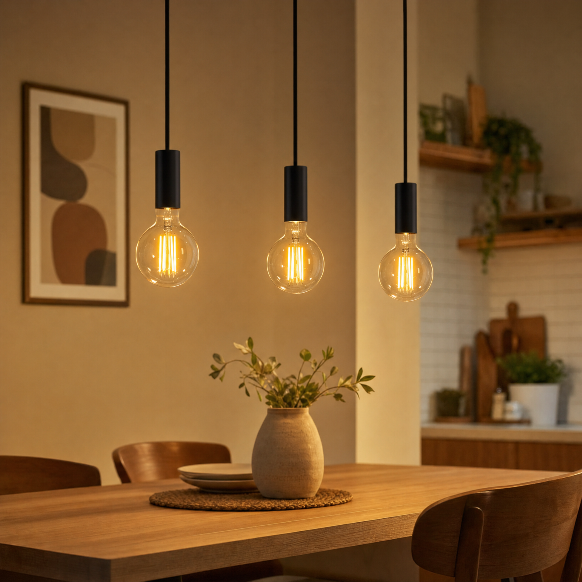 Philips Pack 3 Bombillas LED Filamento E27 7W (60W) Luz Cálida