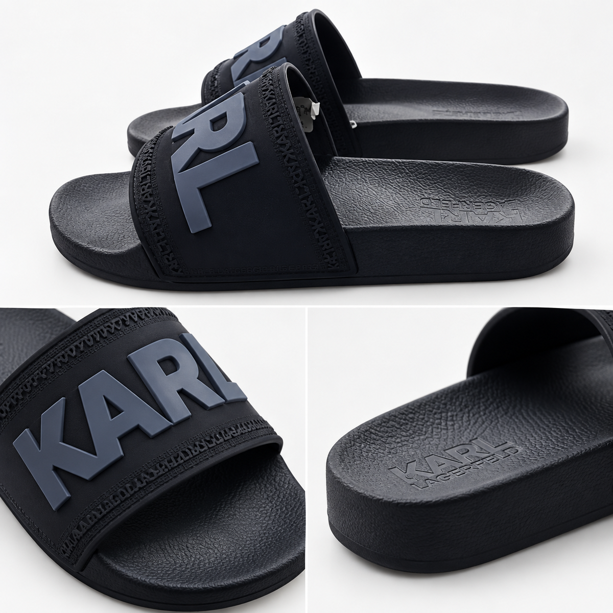 Detalles de las chanclas Karl Lagerfeld KL70064M marino talla 41