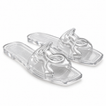 Sandalias Karl Lagerfeld KL800008B transparentes talla 37 sobre fondo blanco