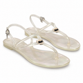 Sandalias Karl Lagerfeld KL800028 transparentes talla 40 sobre fondo blanco