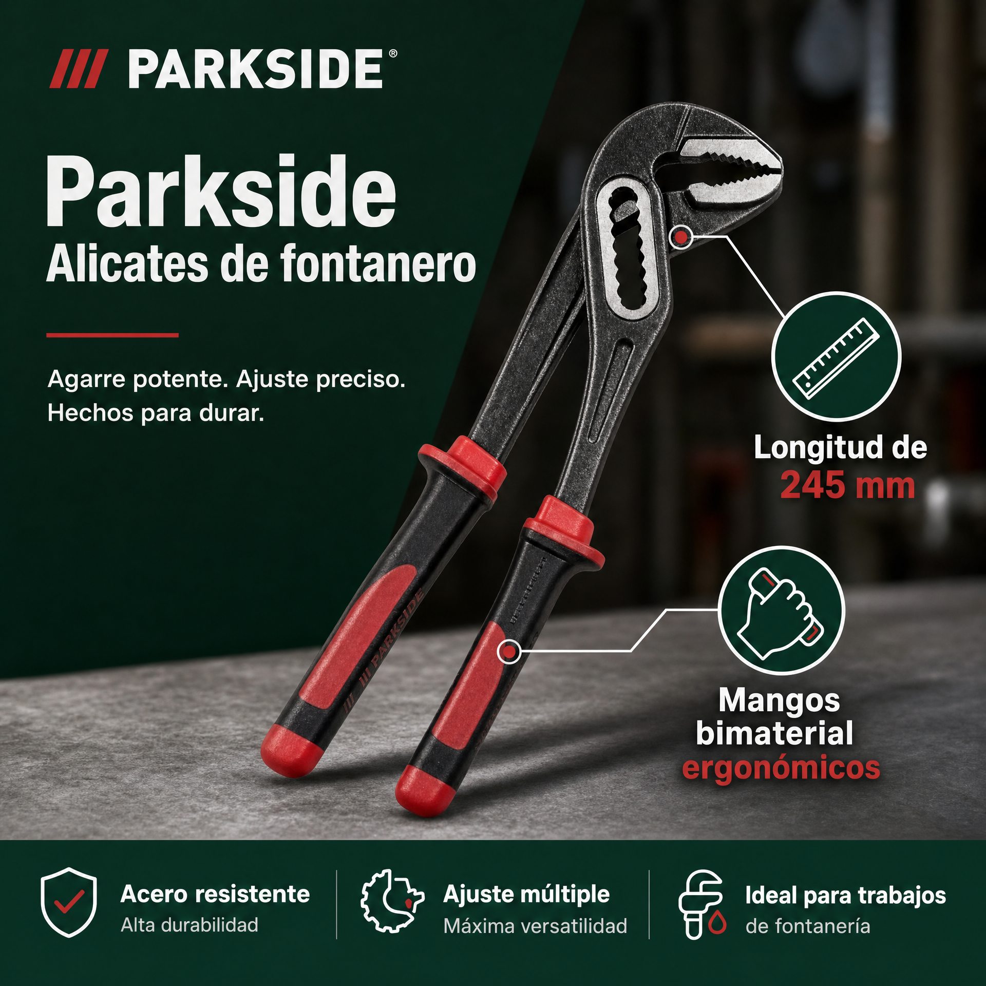 Parkside Alicates de fontanero