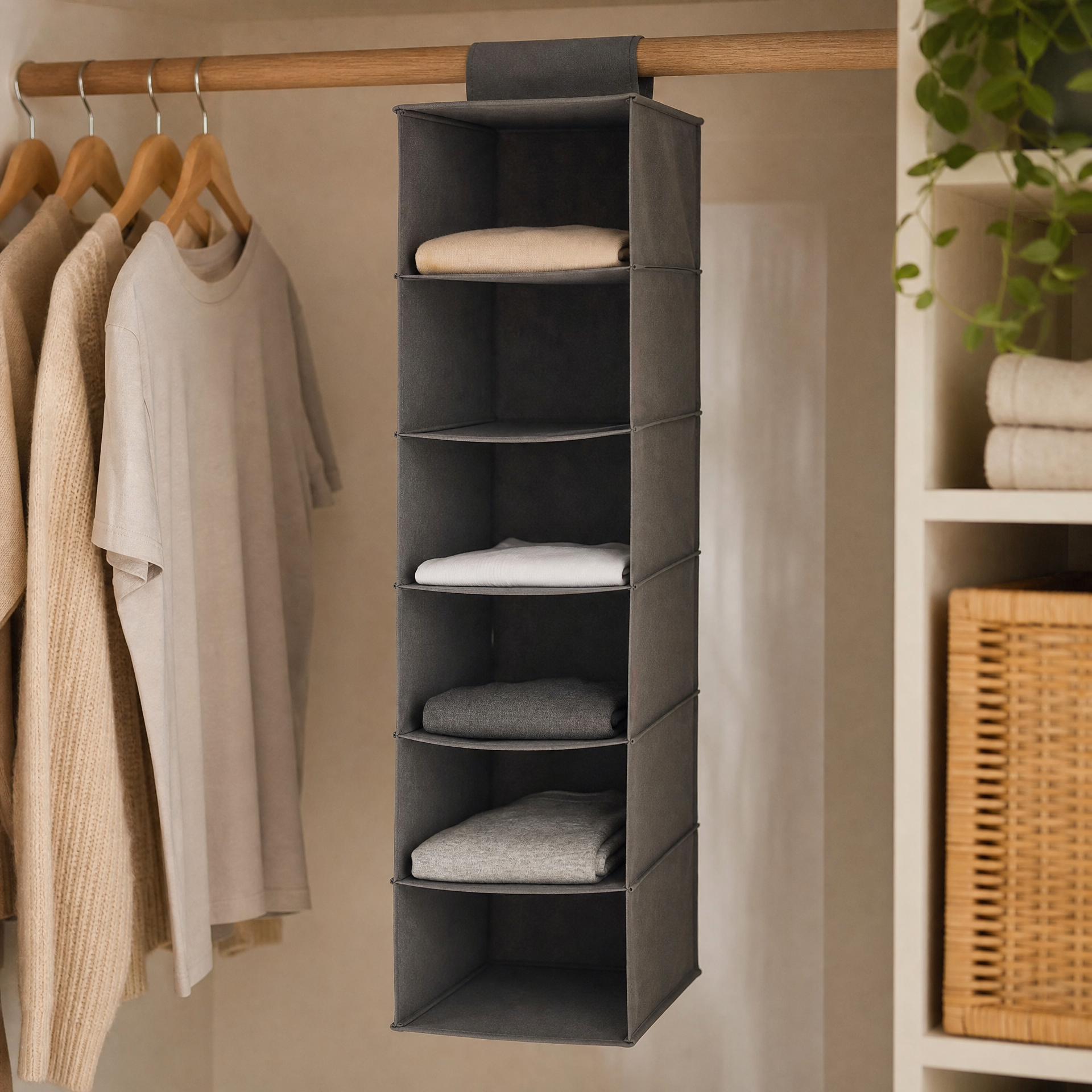 Organizador Colgante Livarno Home con 6 Compartimentos