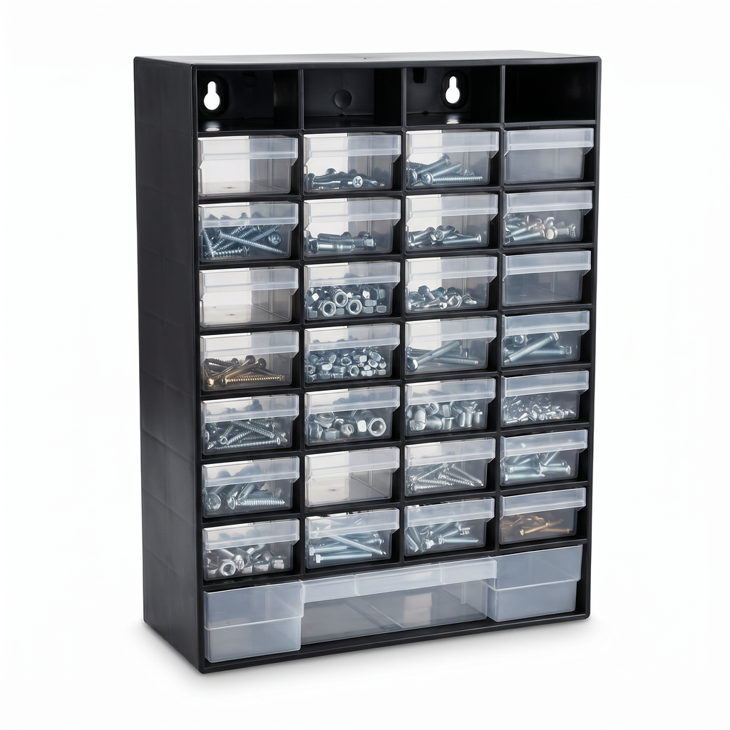 Organizador Piezas Pequeñas Workzone GRANDE — Cajones Transparentes