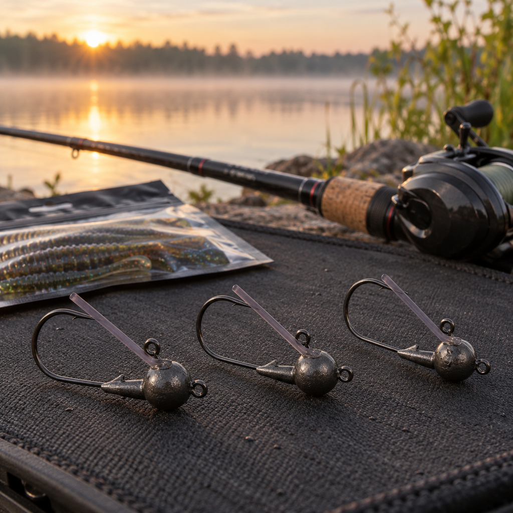 Killer Craft anzuelos plomados 5/0 y 3/8 oz en ambiente de pesca