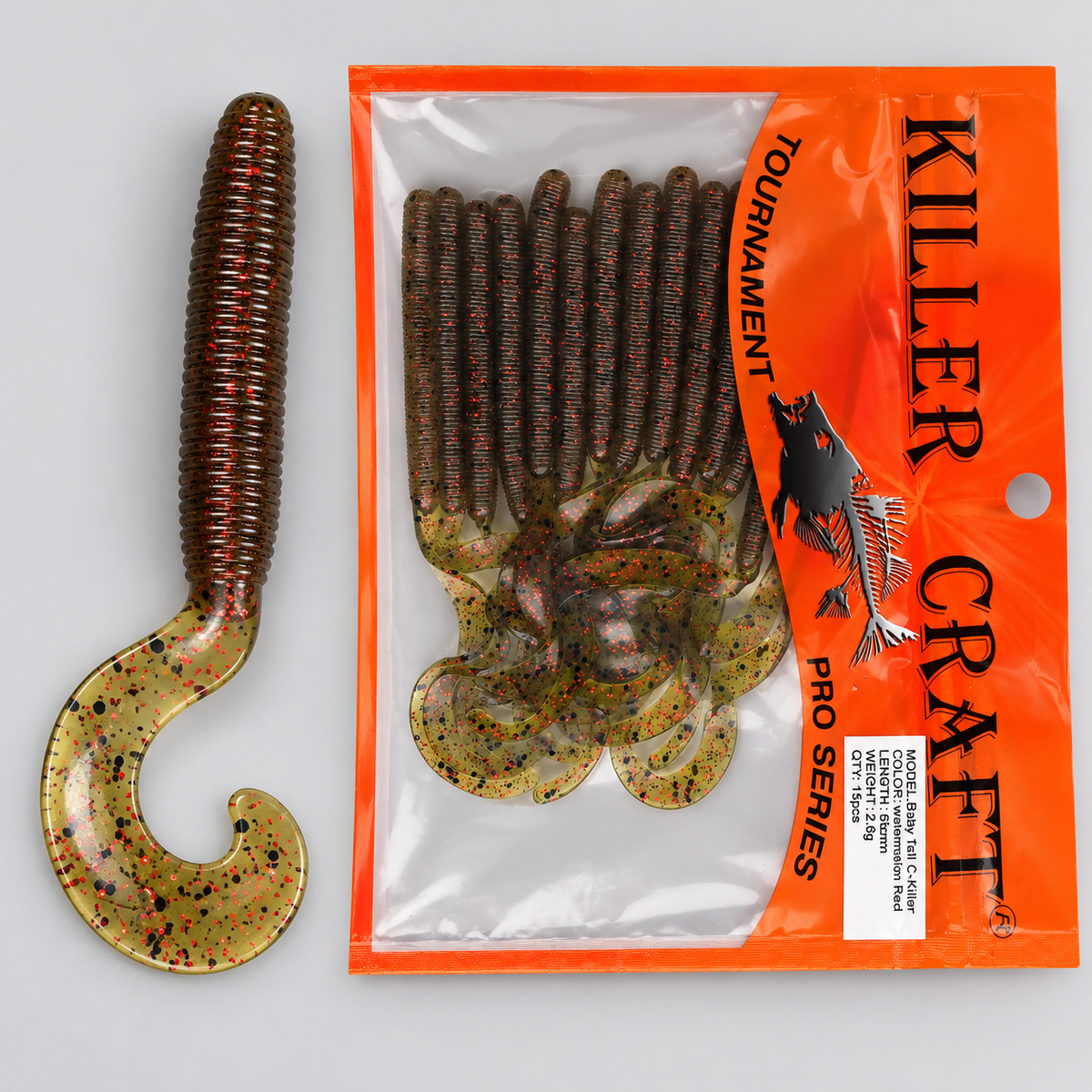 Detalle del señuelo Killer Craft Baby Tail C-Killer