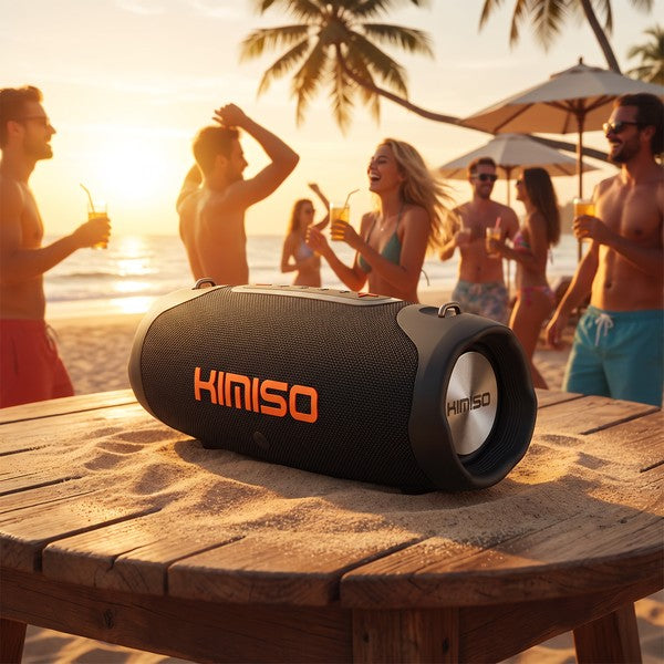 Altavoz Bluetooth Portátil KIMISO — Super Bass con Mosquetón