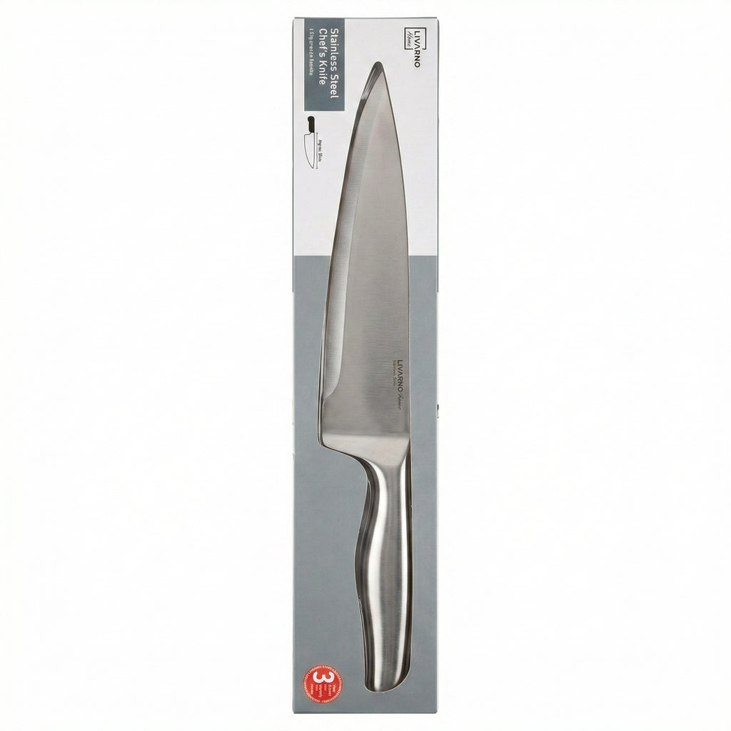 Cuchillo Chef Livarno Home Acero Inoxidable Completo