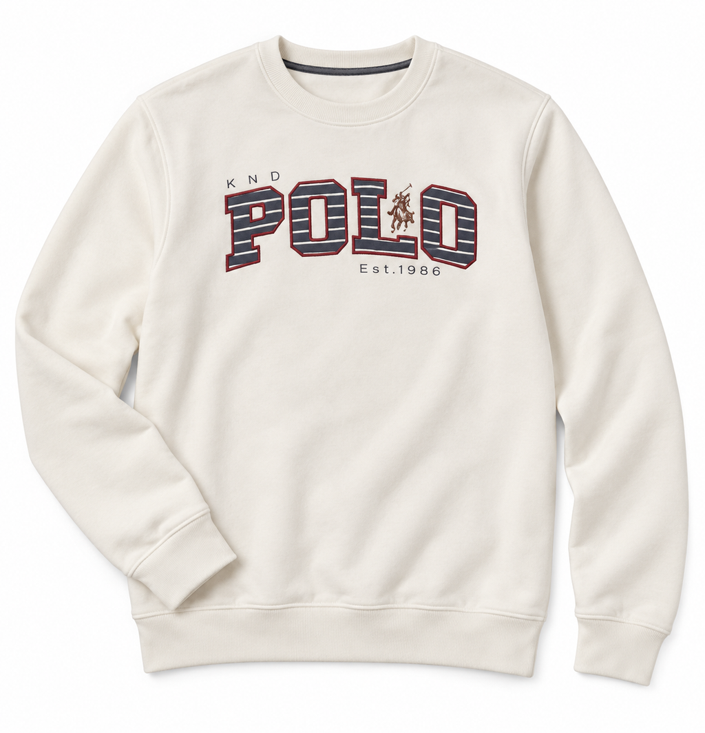 Sudadera Klandestine POLO crudo de cuello redondo · Talla L · presentacion