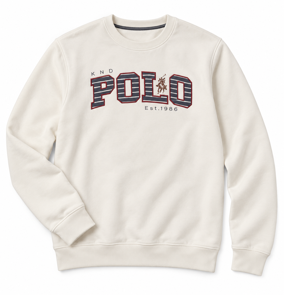 Sudadera Klandestine POLO crudo de cuello redondo · Talla L · presentacion