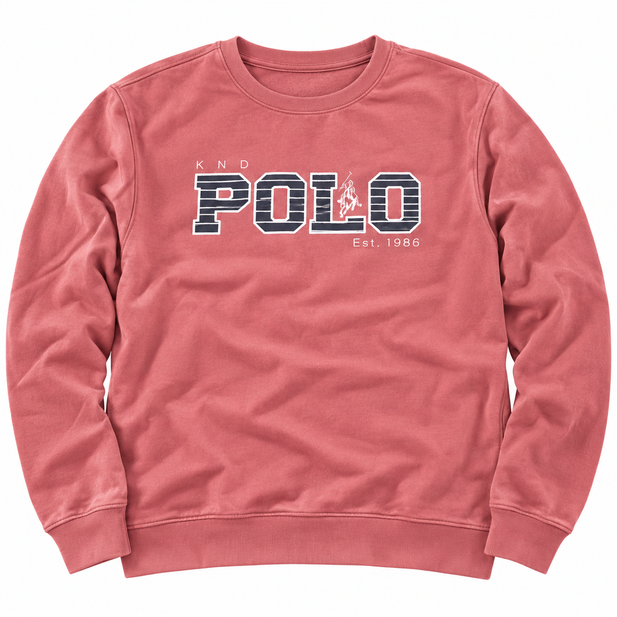 Sudadera Klandestine POLO rojo mineral de cuello redondo · Talla XXL · detalle