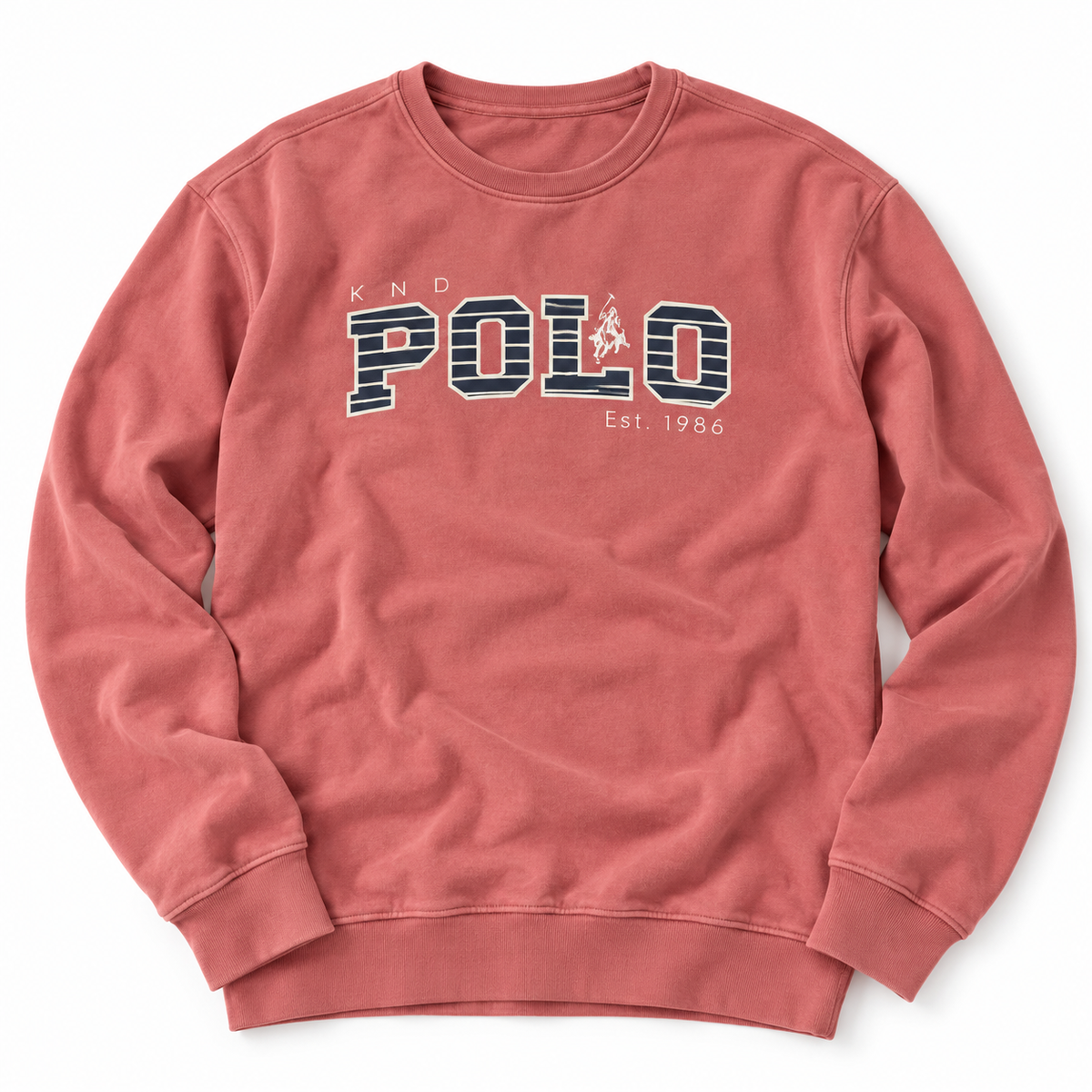 Sudadera Klandestine POLO rojo mineral de cuello redondo · Talla XXL · presentacion