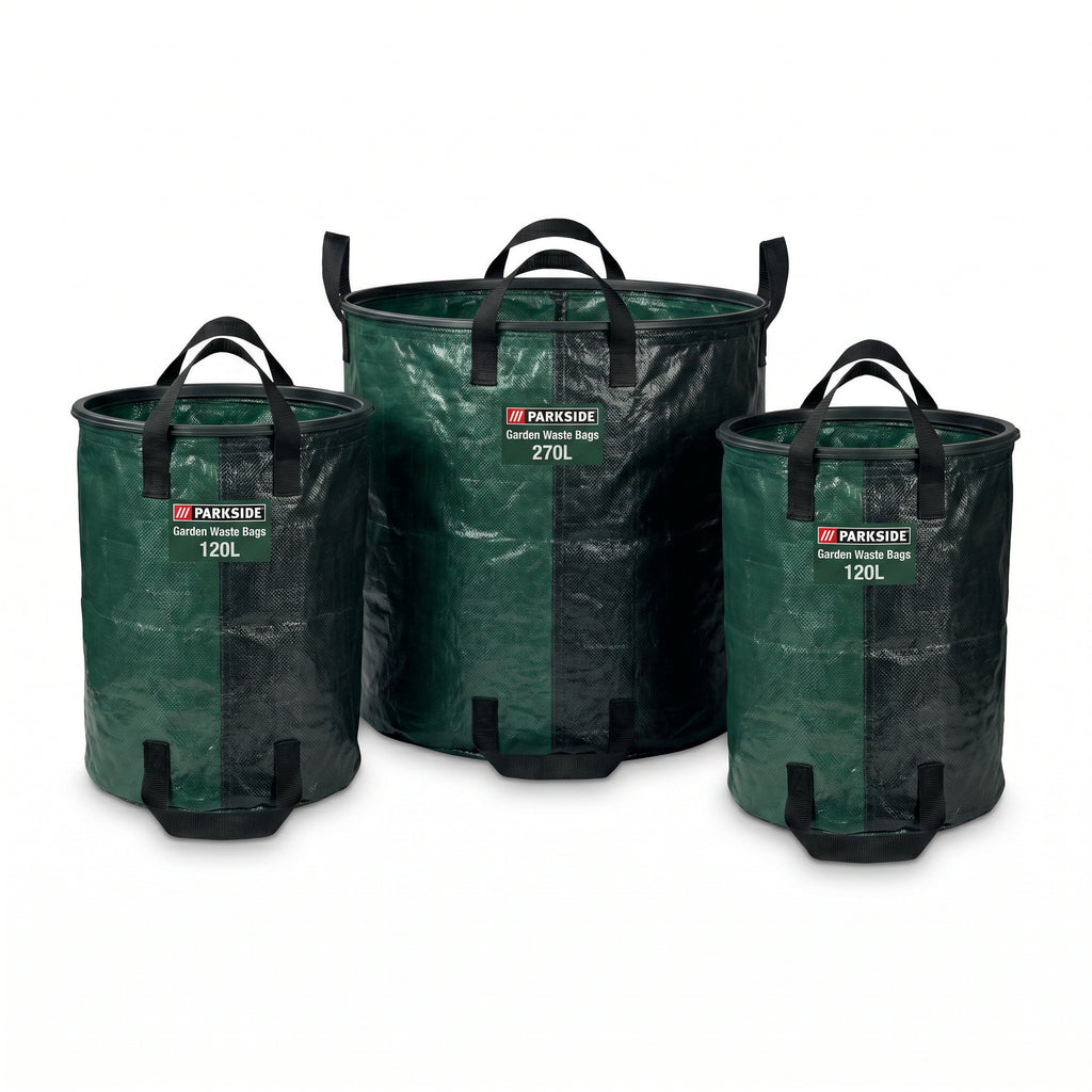 Set 3 Bolsas Residuos Jardín Parkside (270L + 2x120L)