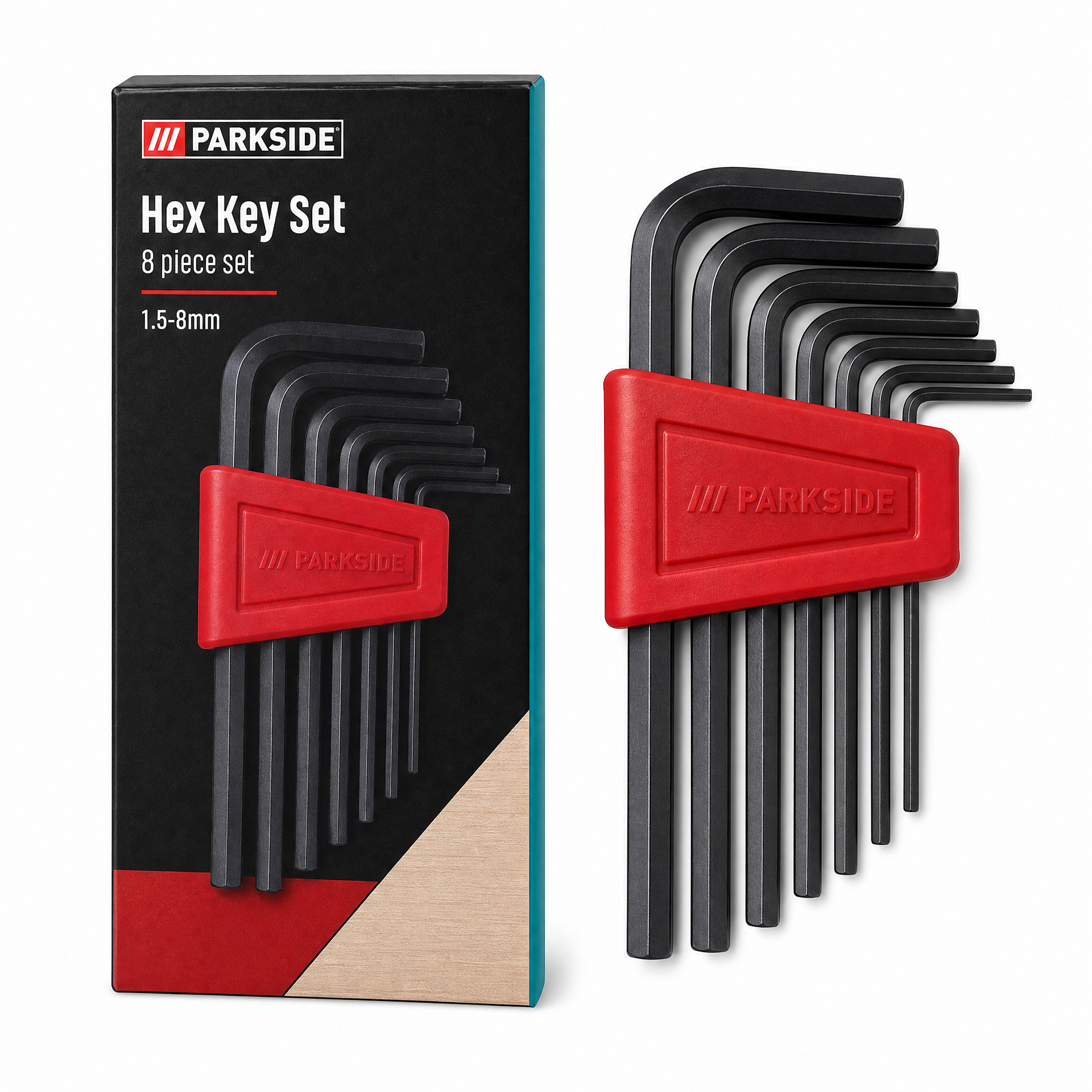 Juego de Llaves Allen PARKSIDE (8 Piezas, 1,5–8 mm)