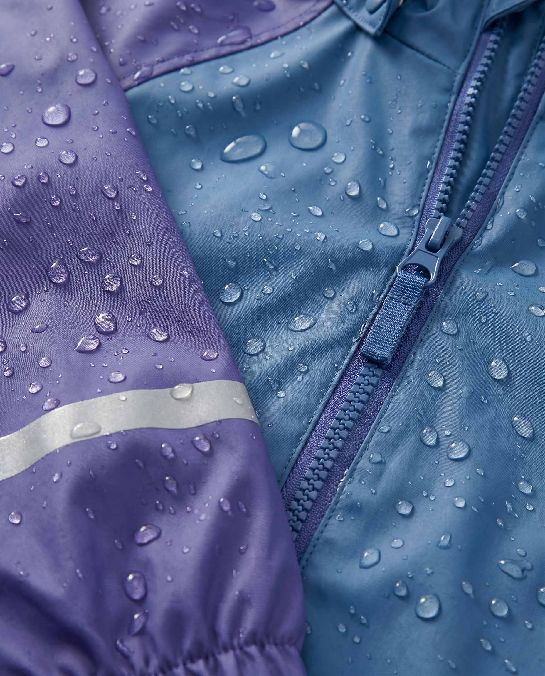 Traje Lluvia Infantil Crane — Azul y Morado