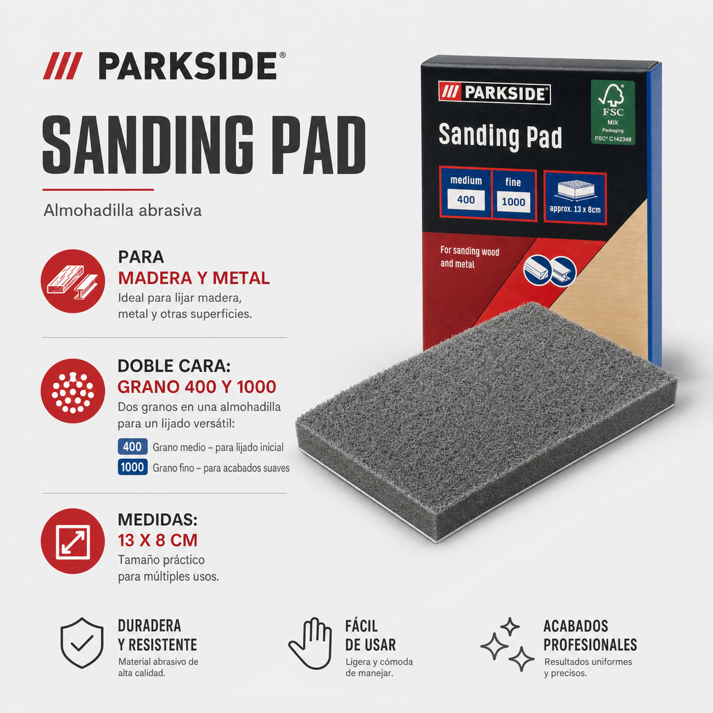 Parkside Almohadilla de lijado