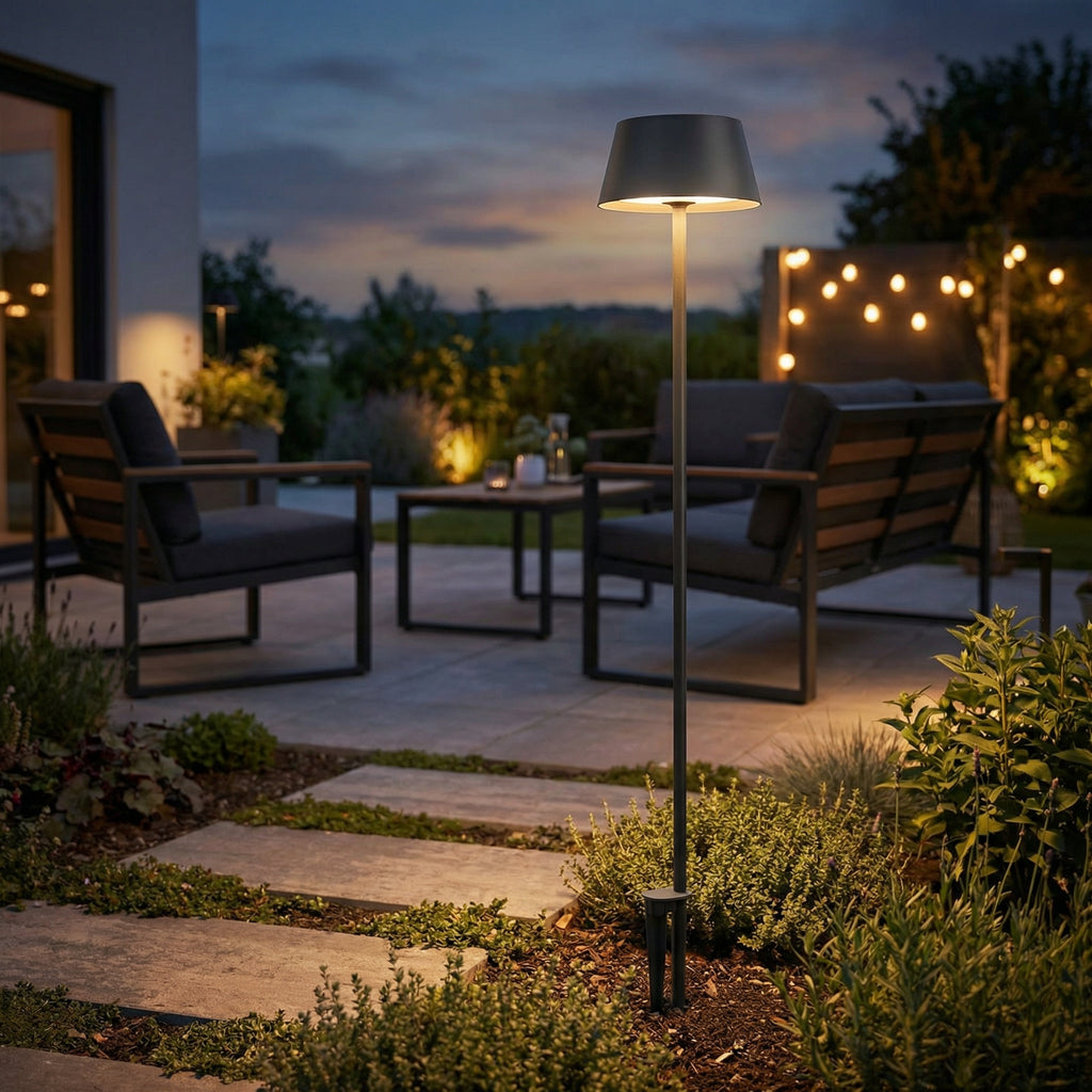 Lámpara Solar Exterior de Pie IP54 Altura Variable con Dimmer Regulable | Casalux