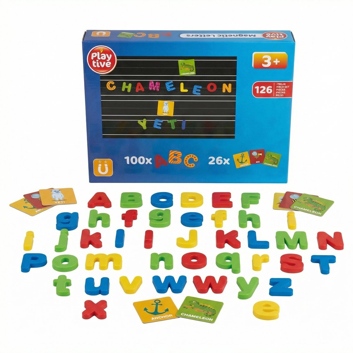 Set Letras Magnéticas ABC 126 Piezas - Playtive