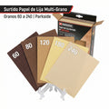 Surtido Papel de Lija Multi-Grano 60 a 240 | Parkside