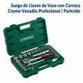 Juego de Llaves de Vaso con Carraca Cromo-Vanadio | Parkside