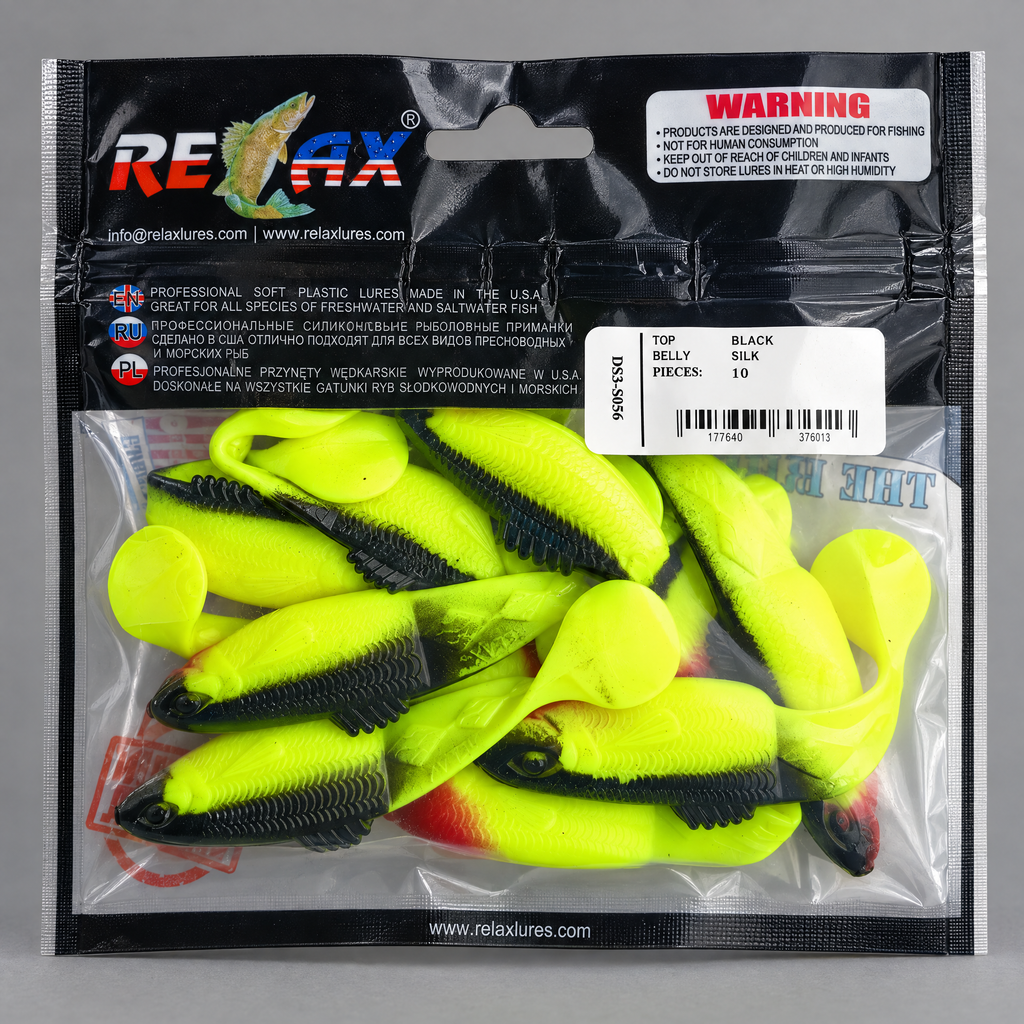 Relax DS3-S056 Black Silk · Señuelos blandos 10 uds