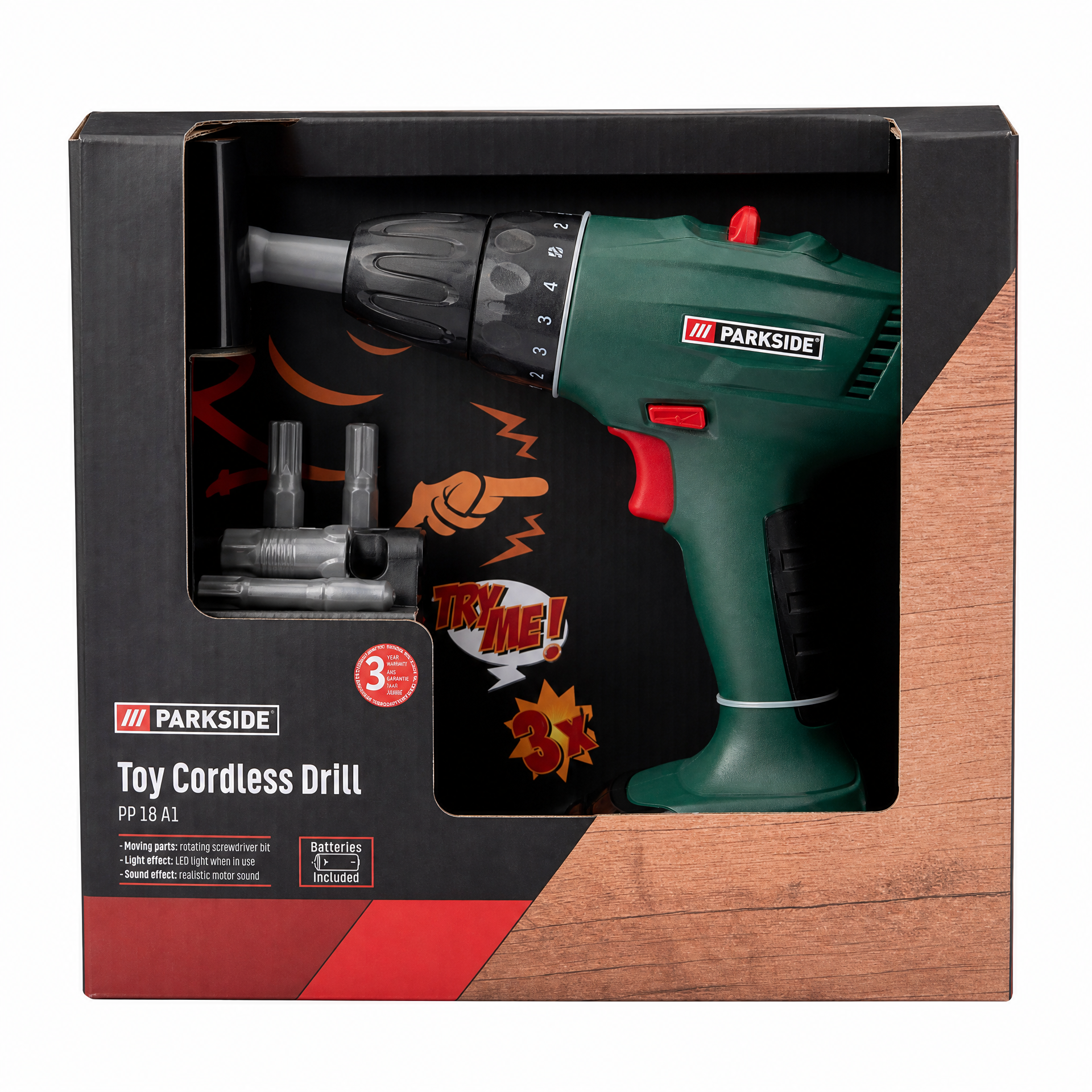 Parkside PP 18 A1 Taladro Juguete Inalambrico