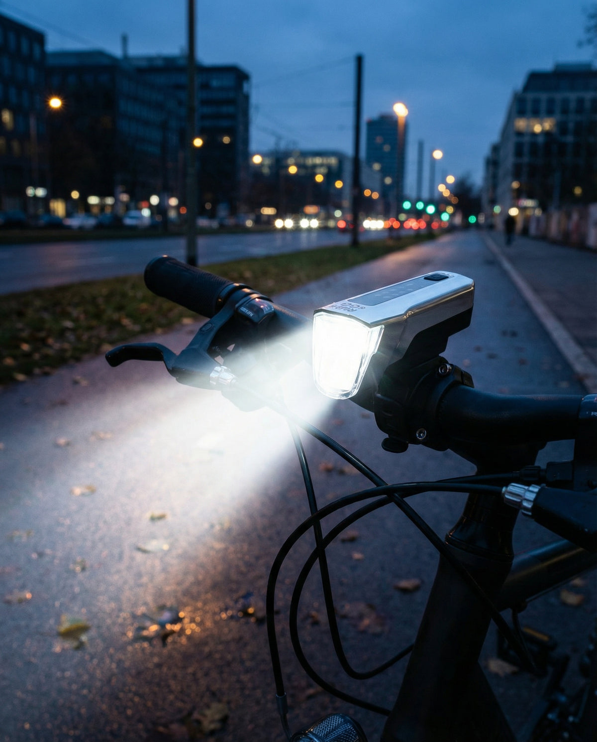 Set Luces LED Premium Bicicleta 100 Lux Delantera + Trasera OSRAM TÜV | Ride+Go