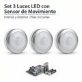Set 3 Luces LED con Sensor de Movimiento Orientables | Casalux