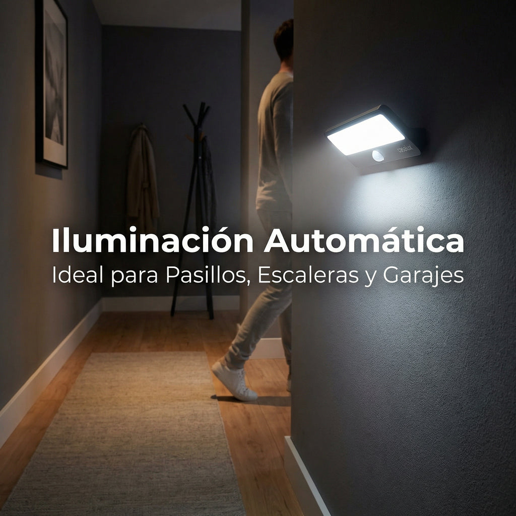 Set 3 Luces LED con Sensor de Movimiento Orientables | Casalux