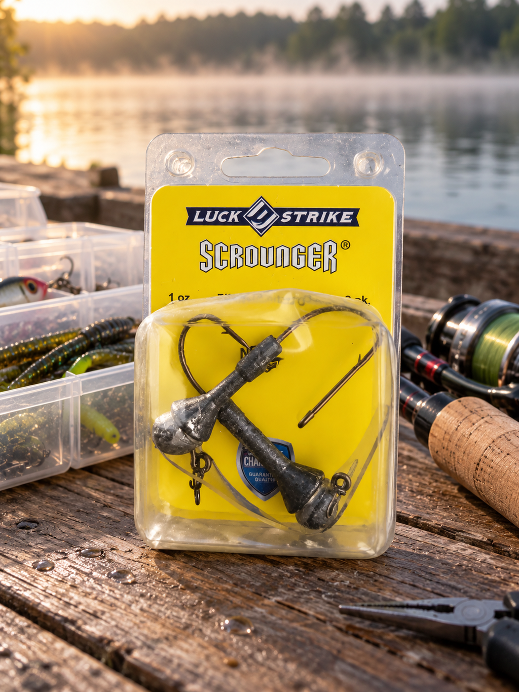 Luck Strike Scrounger 1 oz en ambiente de pesca