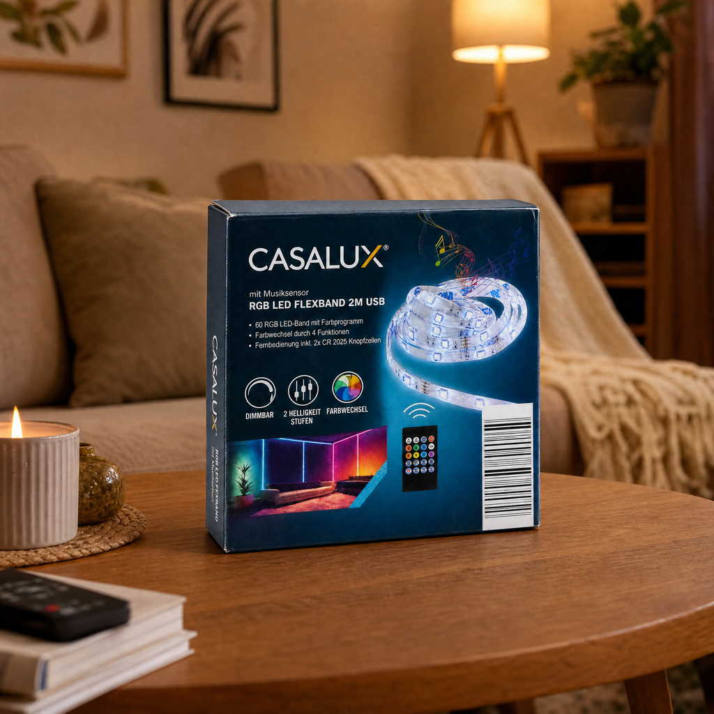 Casalux Tira LED flexible con mando a distancia