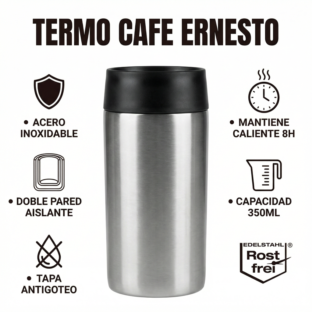 Termo Café Ernesto Acero Inoxidable 350ml