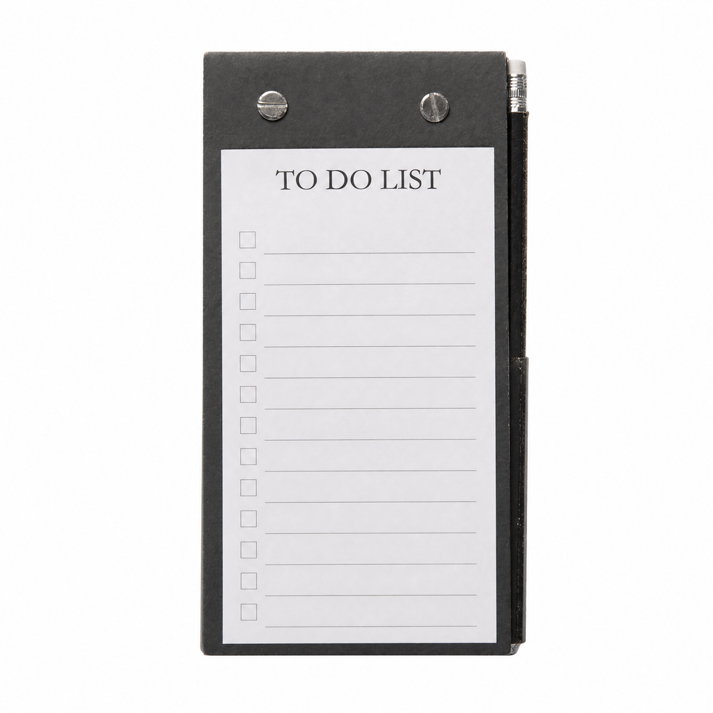Bloc magnético TO DO LIST negro para nevera