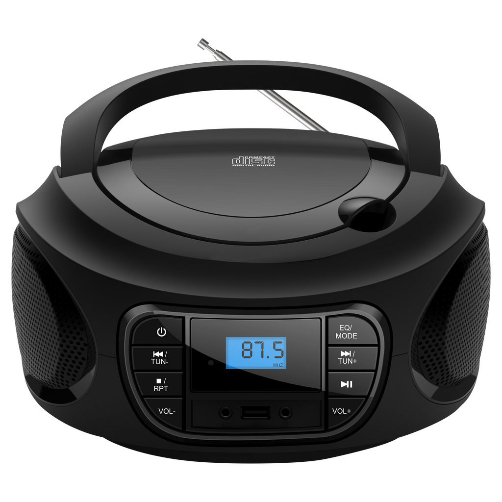 Radio CD Portátil Boombox Maginon CB-2 - FM + USB + AUX | negro