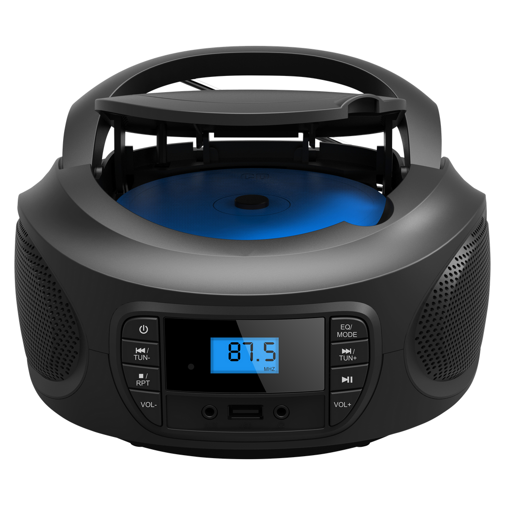 Radio CD Portátil Boombox Maginon CB-2 - FM + USB + AUX | negro