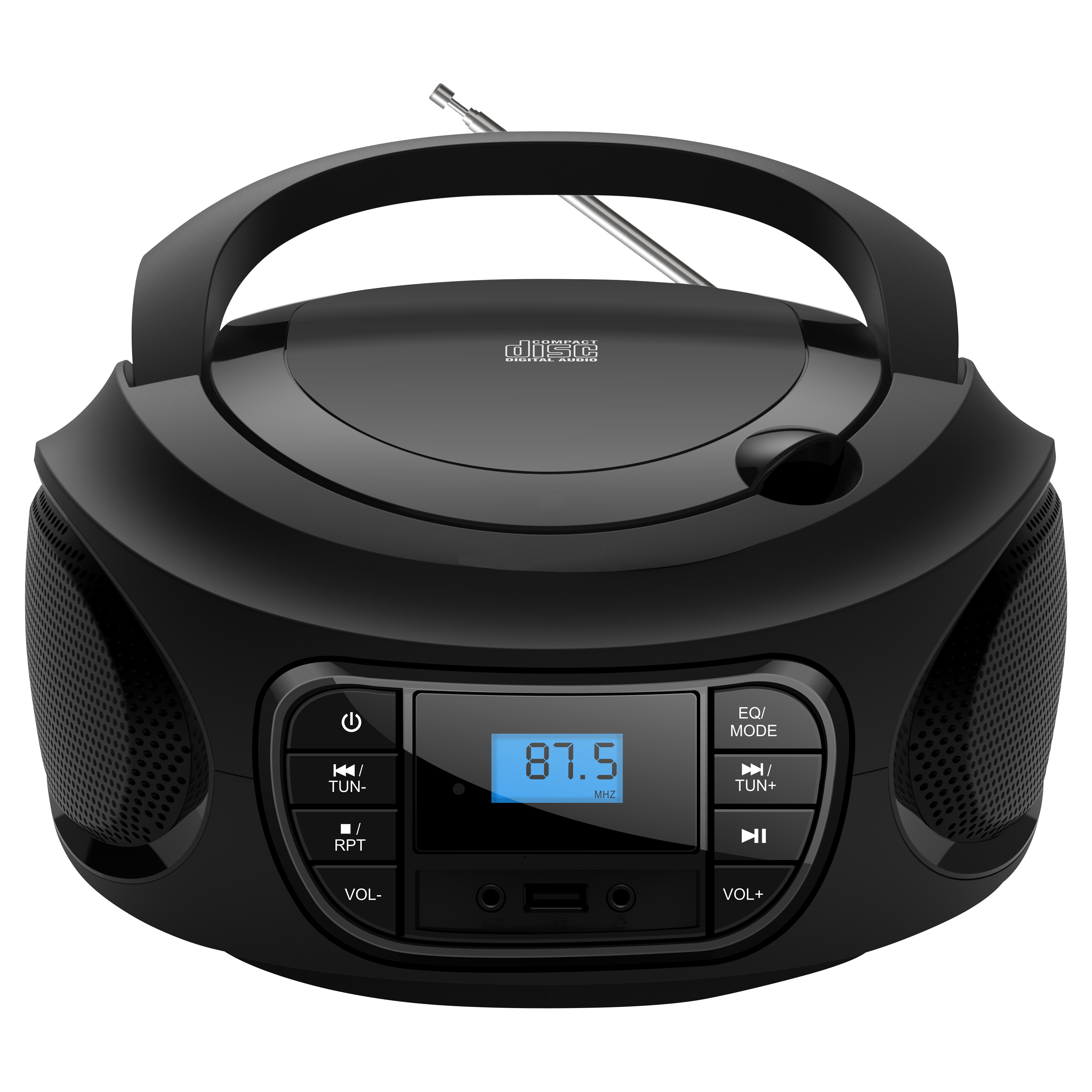 Radio CD Portátil Boombox Maginon CB-2 - FM + USB + AUX | negro