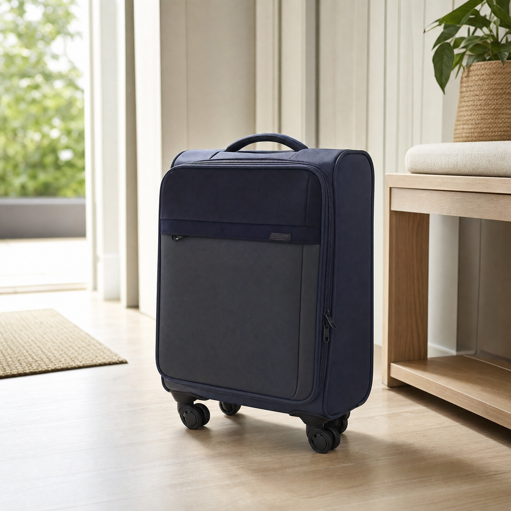Topmove Maleta blanda trolley con ruedas y bolsillo frontal