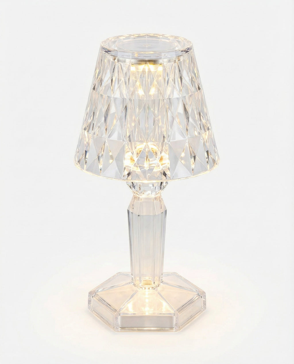 Set 4 Mini Lámparas LED Mesa Cristal Decorativas - Casalux