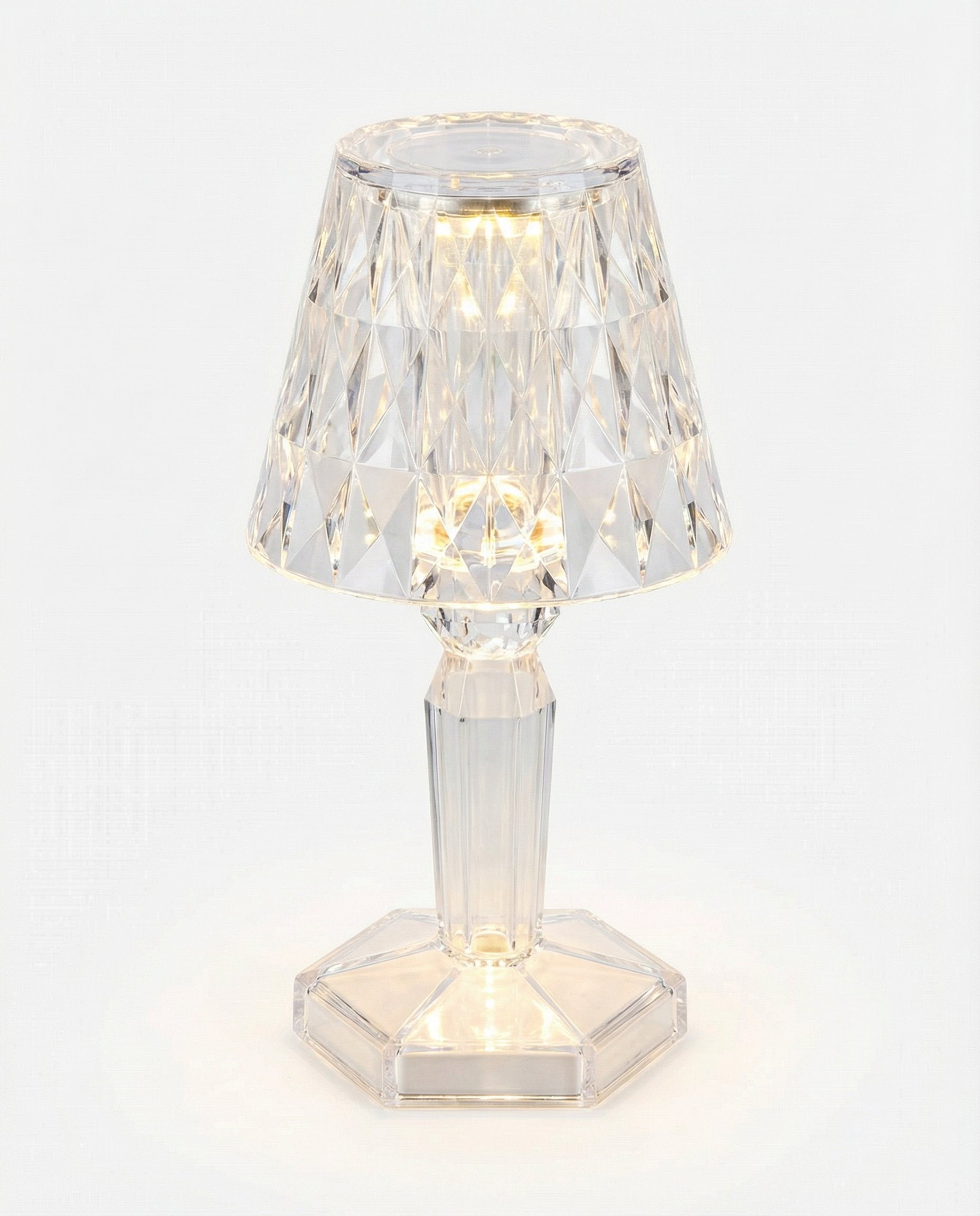 Set 4 Mini Lámparas LED Mesa Cristal Decorativas - Casalux