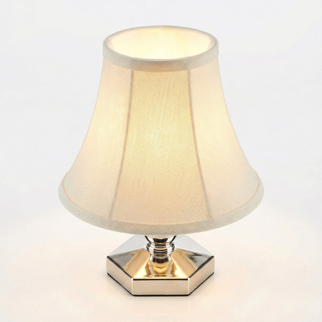 Set 4 Mini Lámparas LED de Mesa con Pantalla de Tela Clásica a Pilas | Casalux