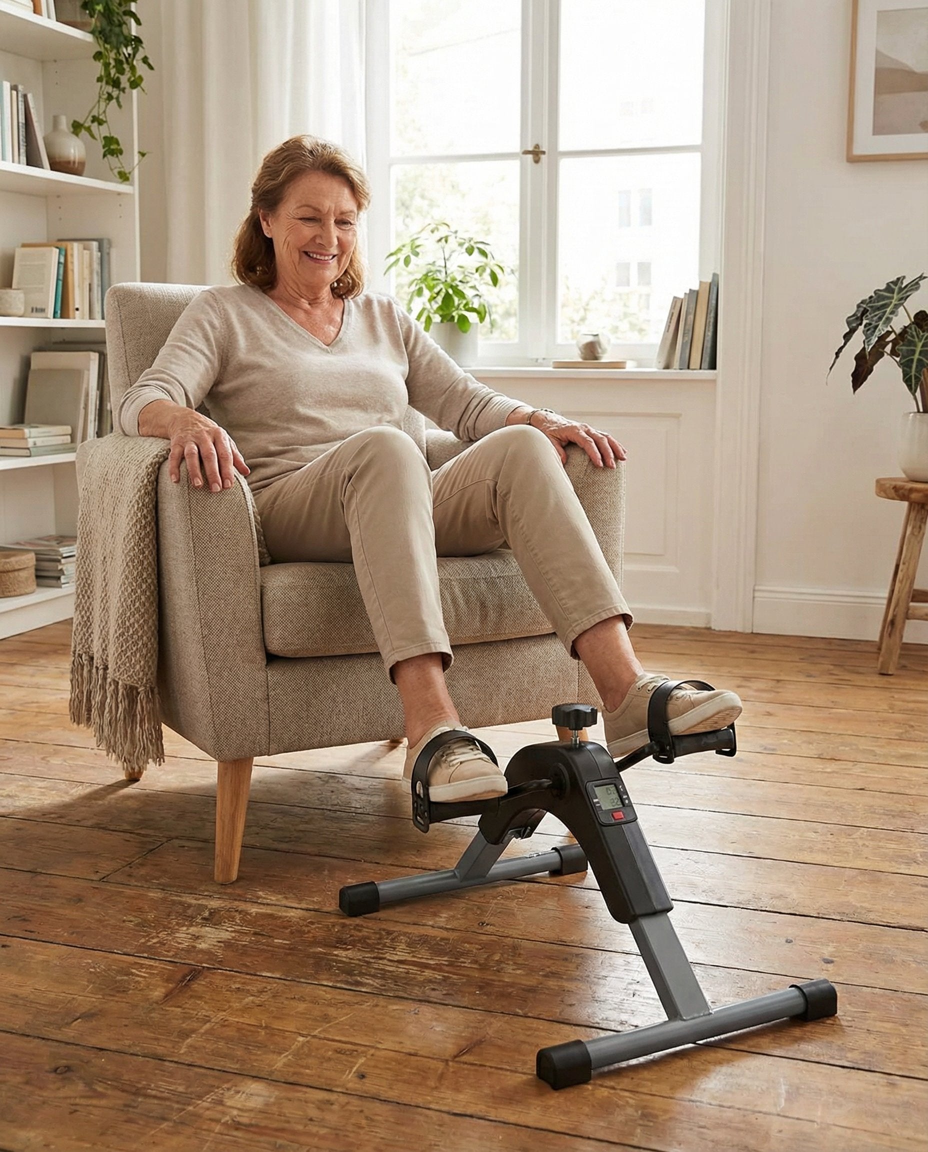 Pedalier Mobility Trainer Plegable con Pantalla Digital - Crivit
